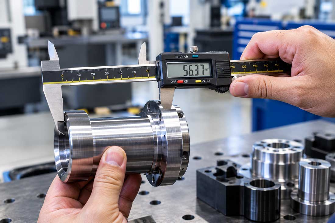 Technician adjusting pressure gauges and a regulator