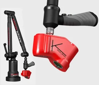 Portable measuring arm with a laser scanning head